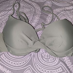 Elegant Olive Green Women's Bra